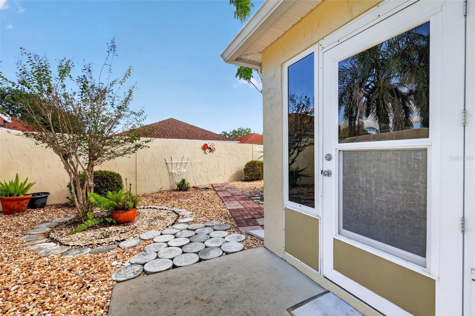 Rear Stoned Yard- NO GRASS!