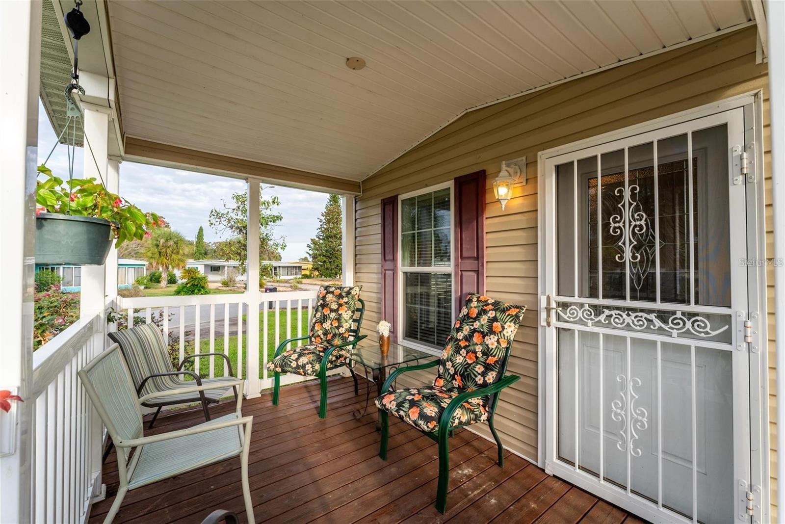 Covered front porch