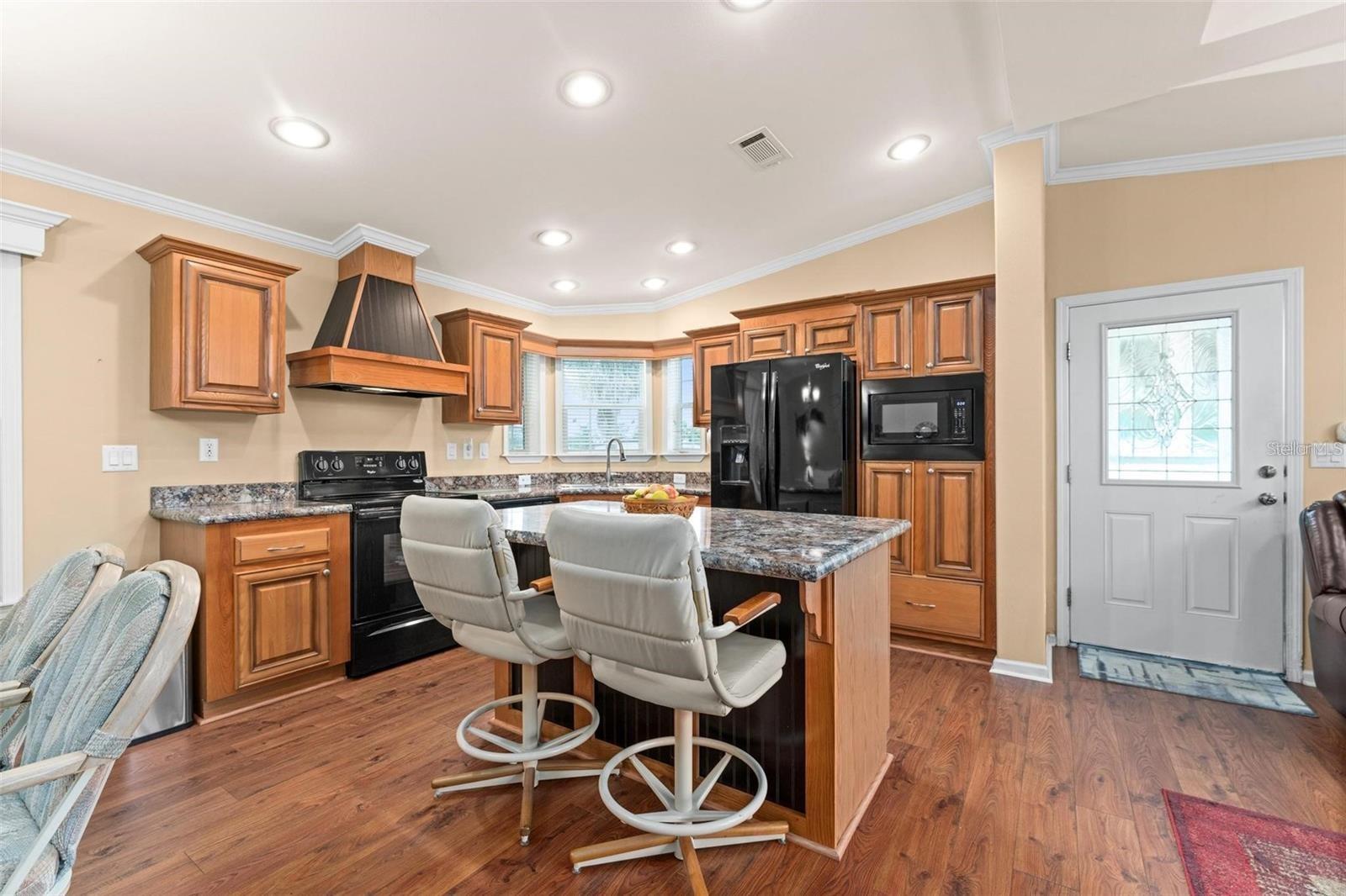 Kitchen island with bar seating