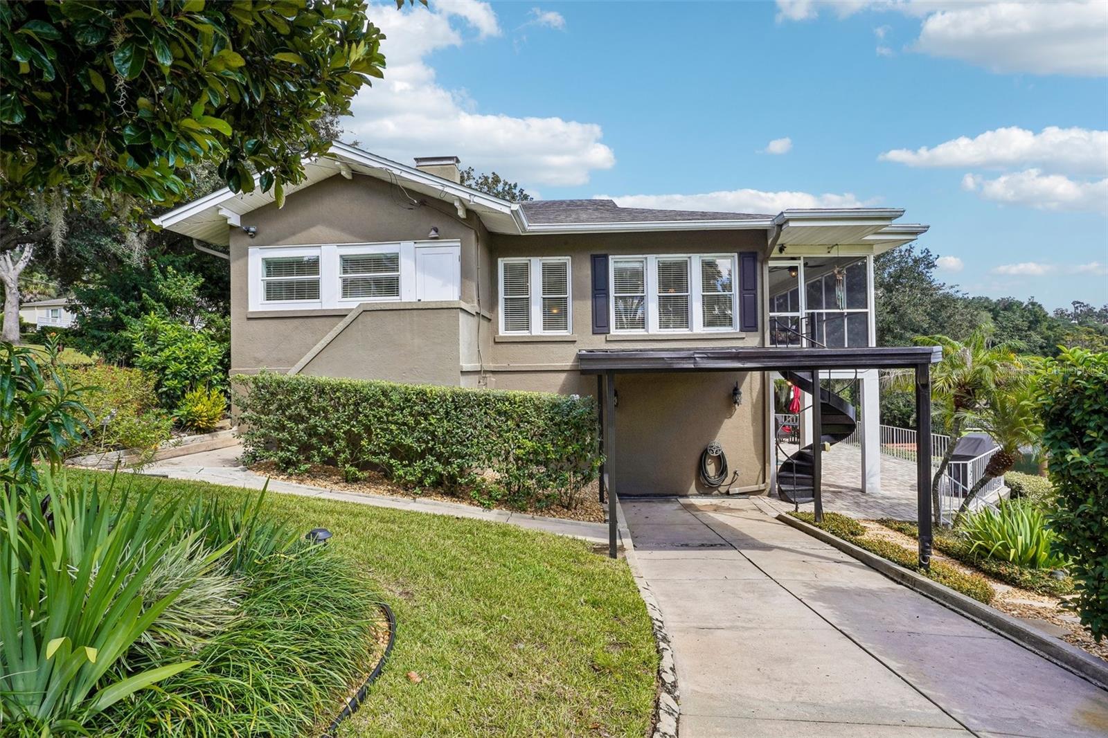 Separate Covered Guest Driveway