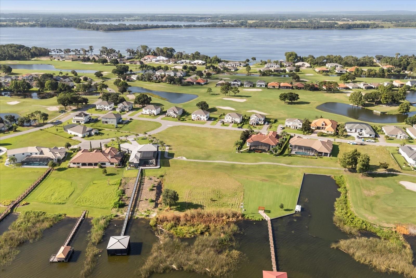 Property from Lake Dora with Lake Beauclair in distance Property from Lake Dora with Lake Beauclair in distance