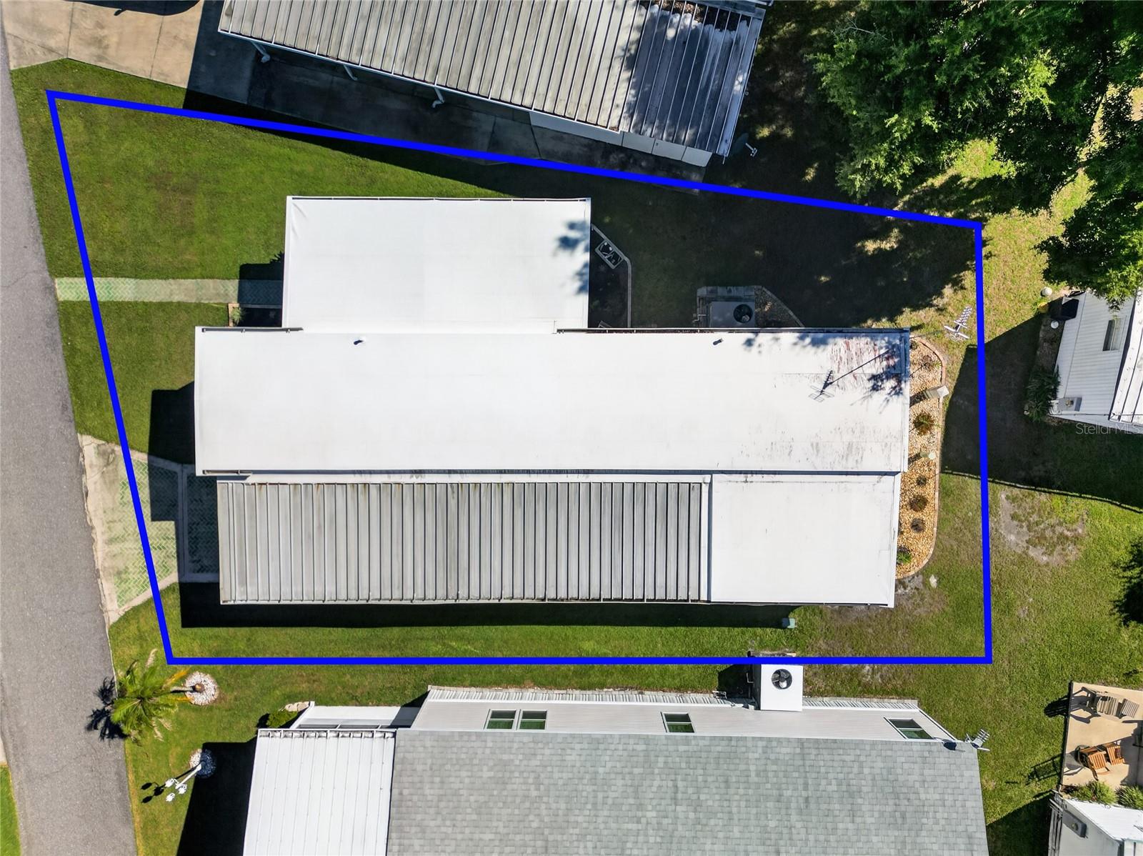 Drone overhead of Property