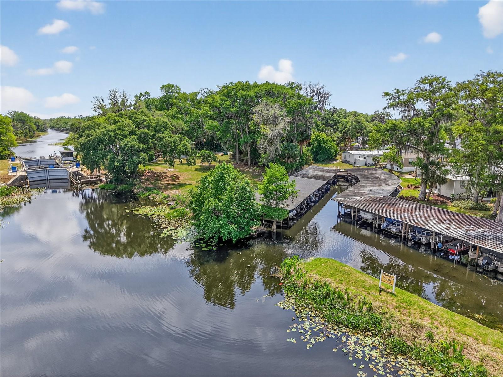 View of Haines Creek/ Lock to the Chain of Lakes