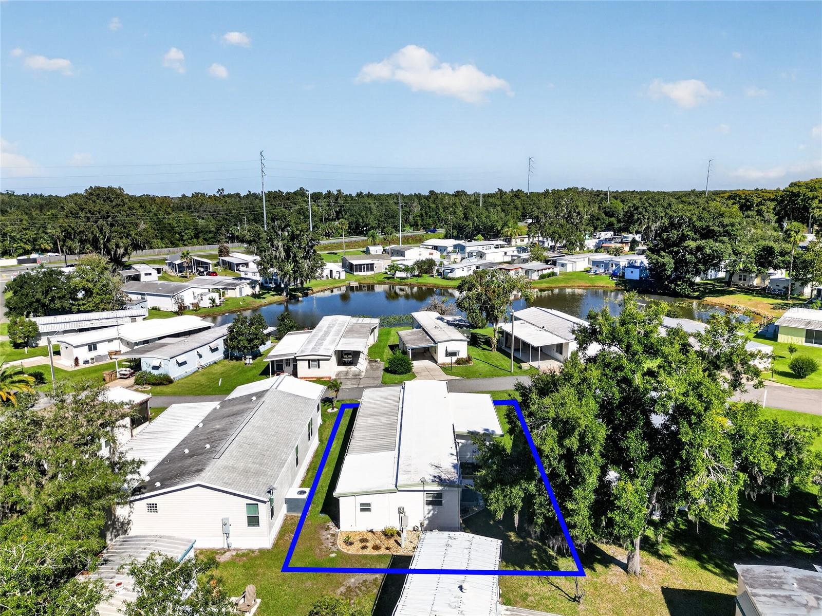 Drone of Property from rear