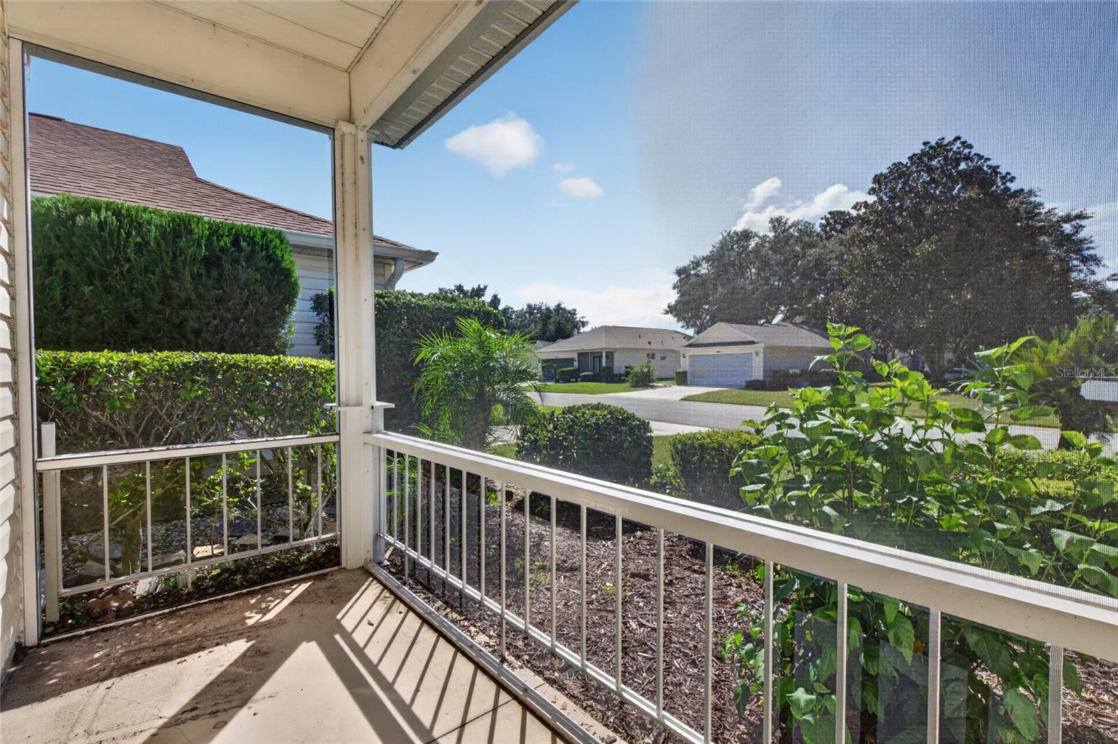 Screened front porch