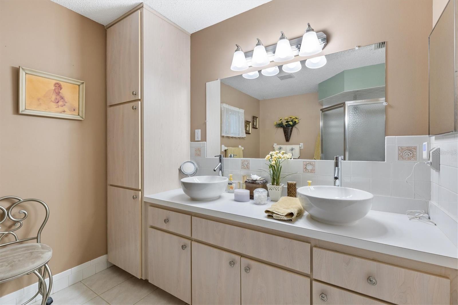 Dual sinks in Primary bedroom