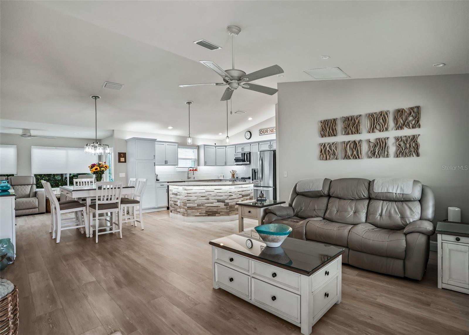 Open concept.  Living Room, Dining Room, Kitchen.