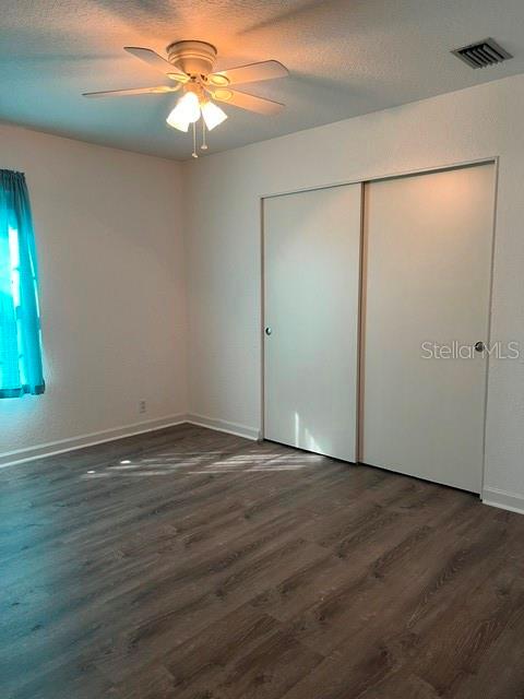 Guest bedroom with extra-large closet area
