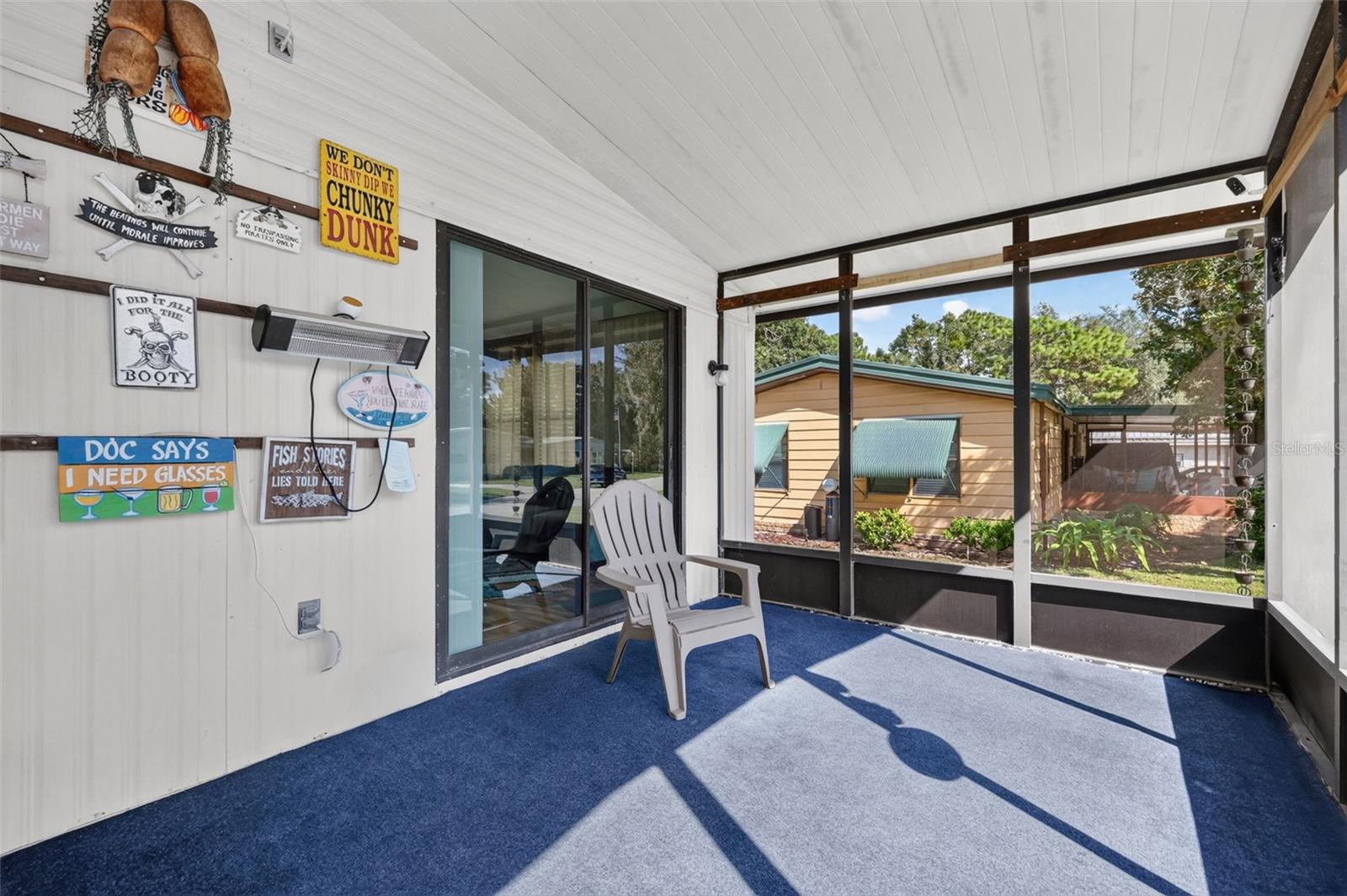 Large Covered Screened in front porch