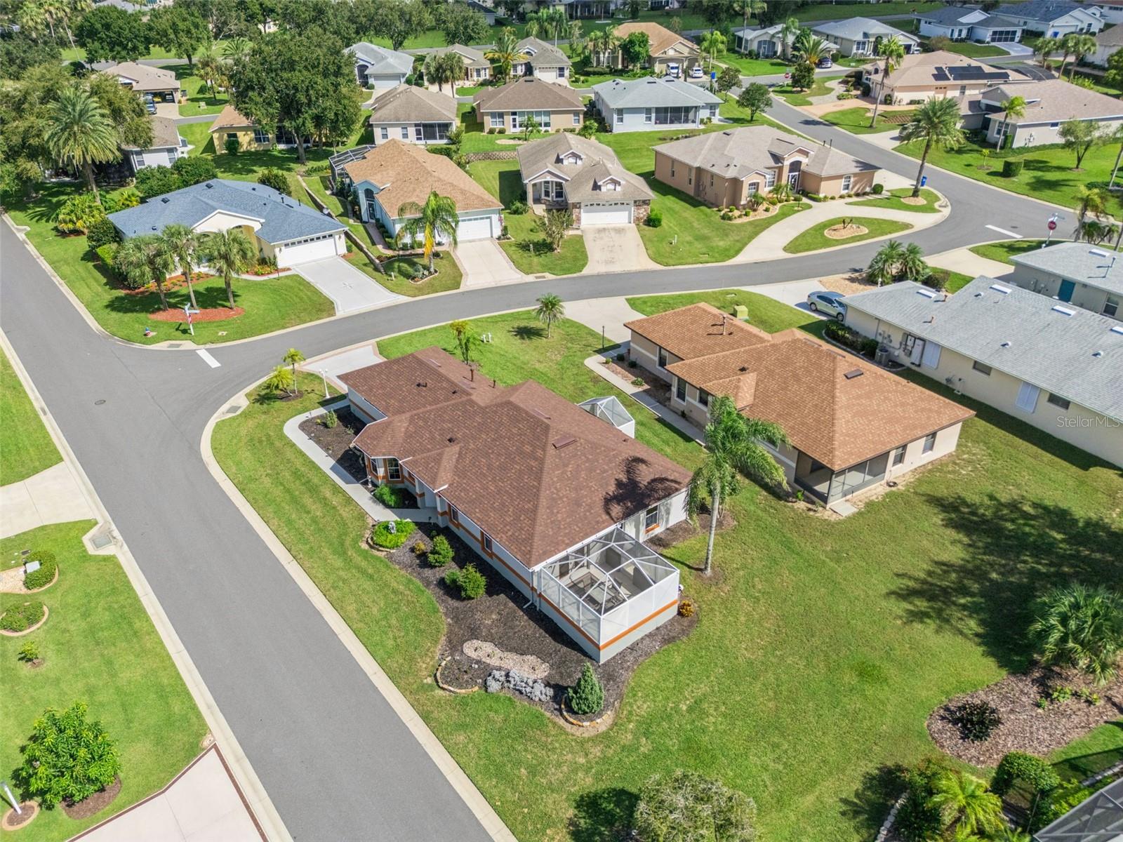 Aerial view from Seven Seas Dr.