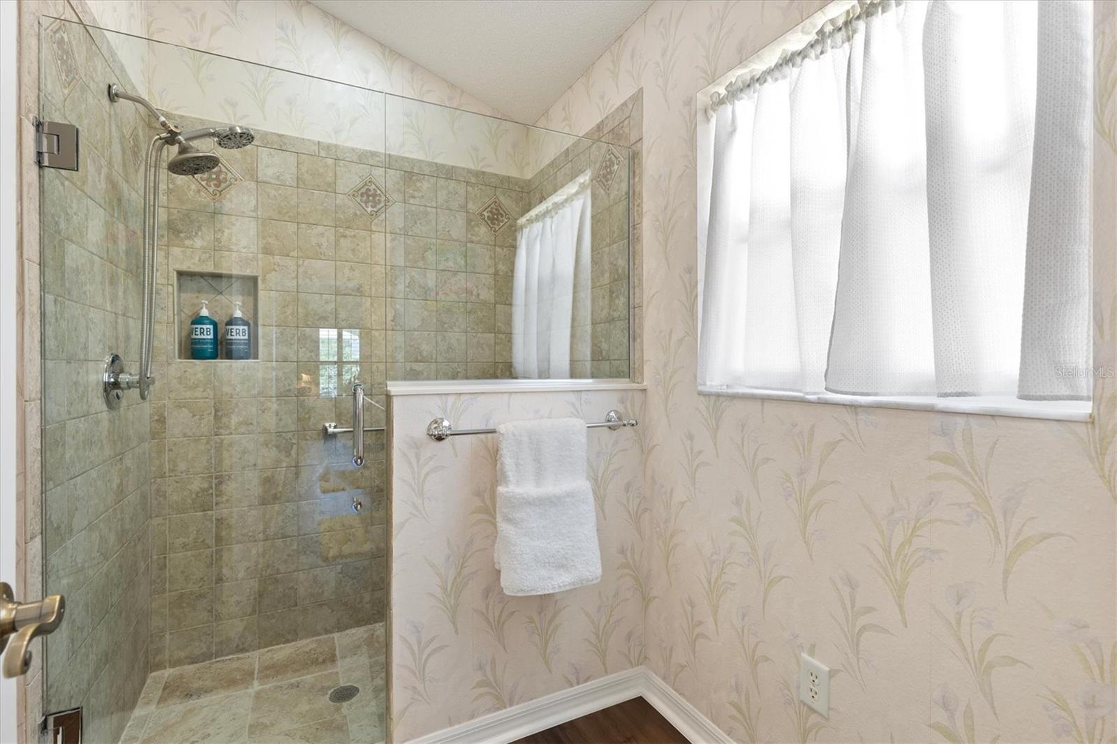 Gorgeous Upgraded Shower with Bench Seating