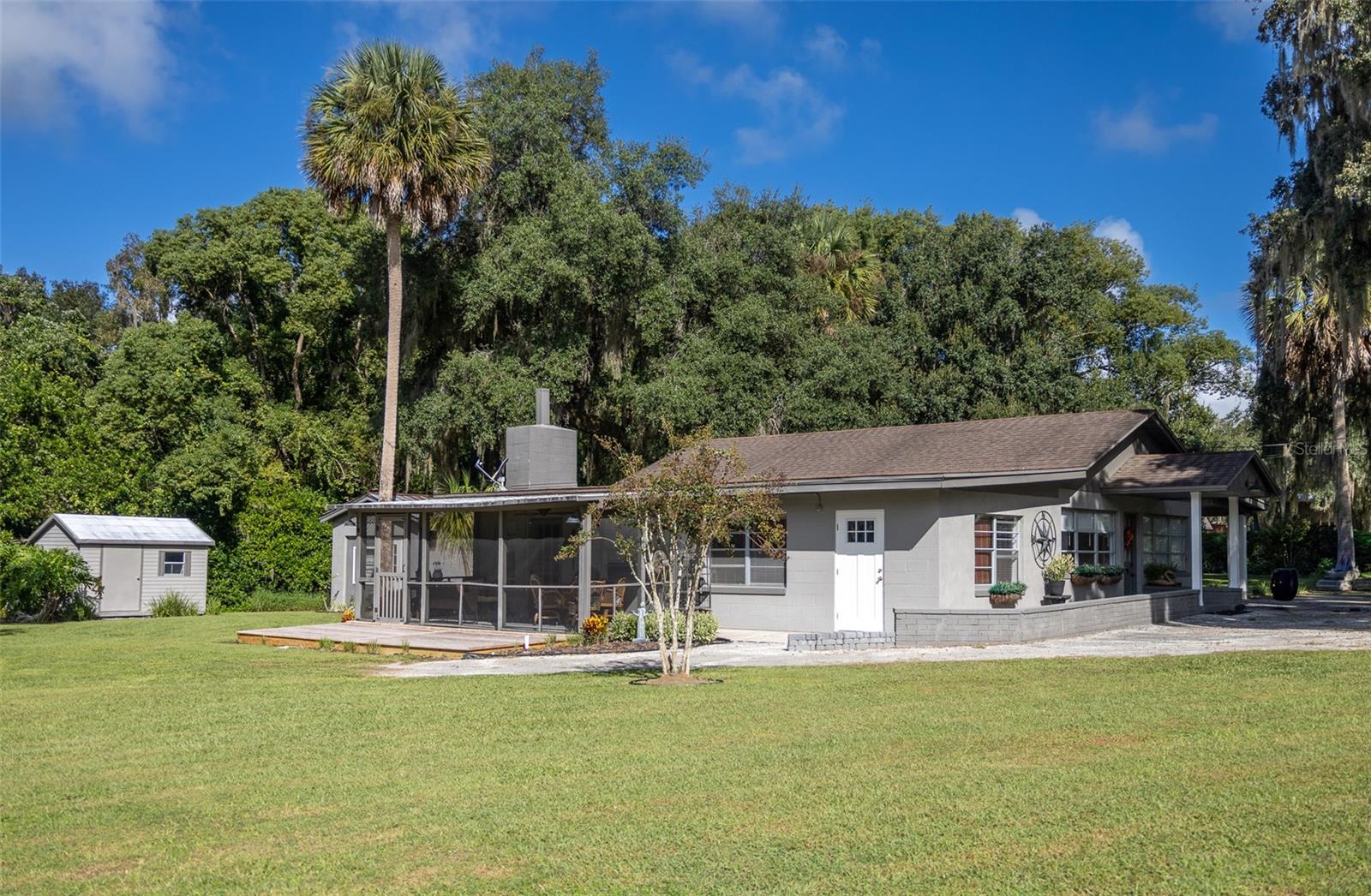 East side of home and side parking