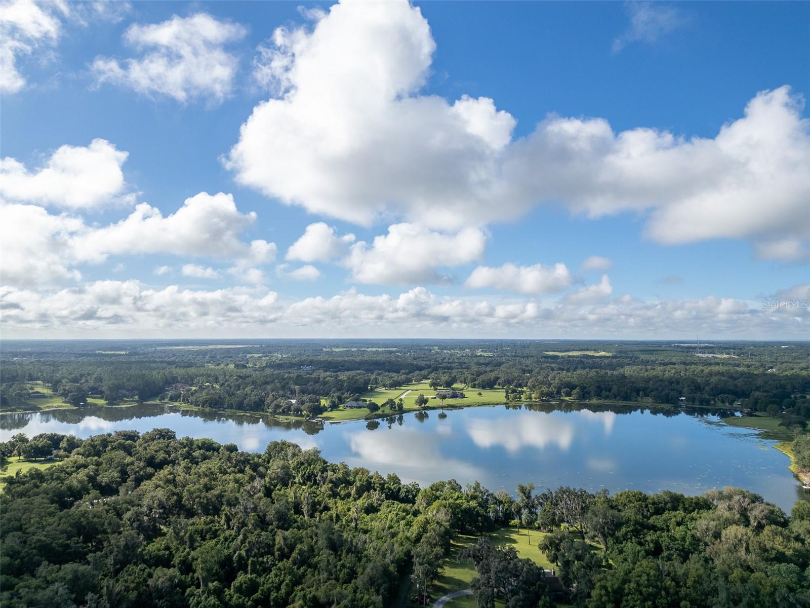 Arial view of Lake Seneca and subject property (at bottom left).