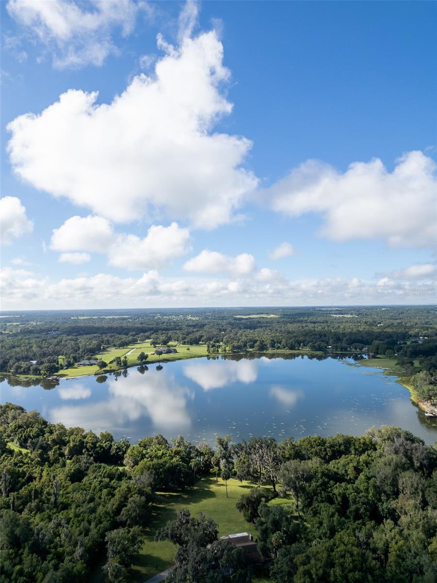 Arial of property and Lake
