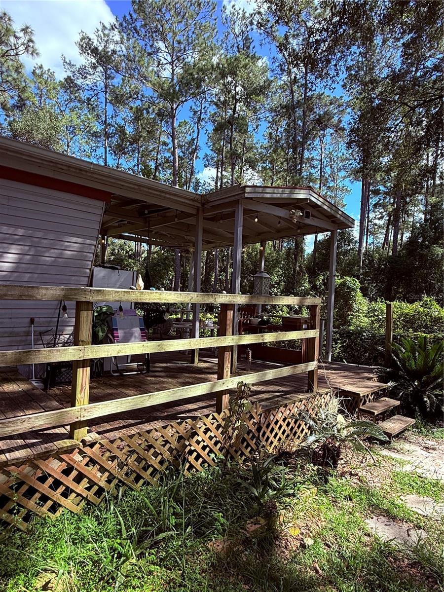 Deck around the home Deck around the home