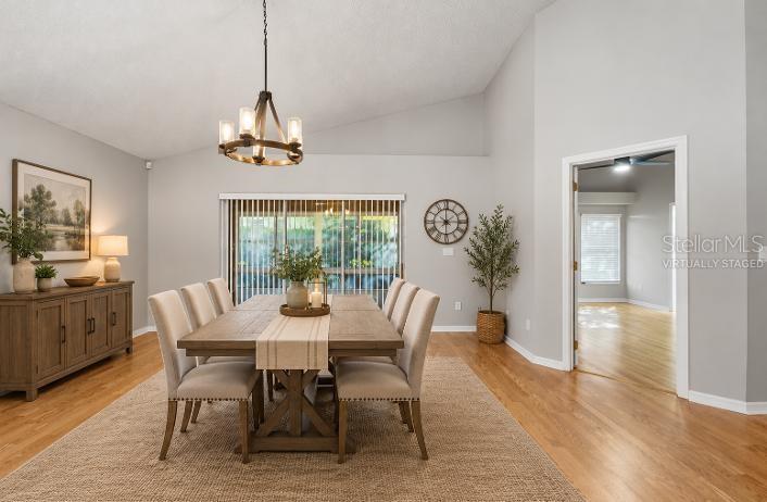 Virtually Staged Dining Room
