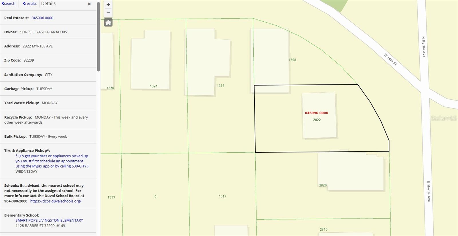 2822 N MYRTLE AVENUE, Jacksonville, FL 32209