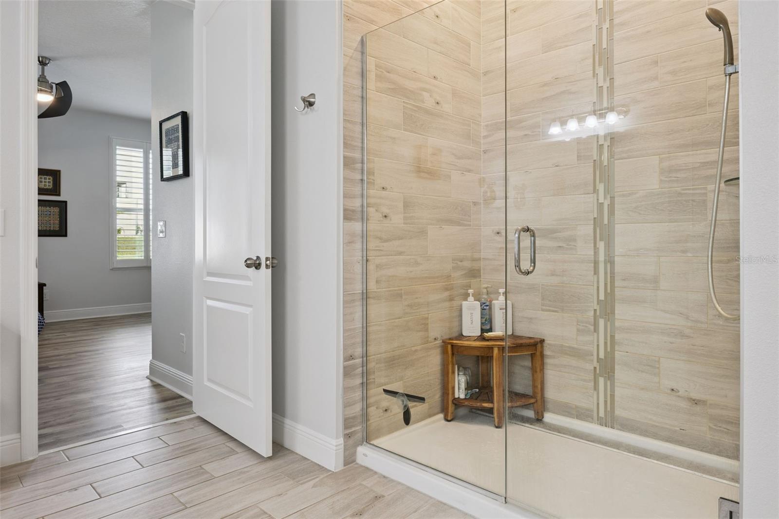 Primary Bath Walk-In Shower w/Rainfall Showerhead