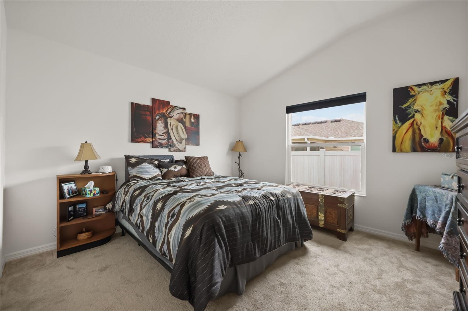 Guest room bed and chest do not convey