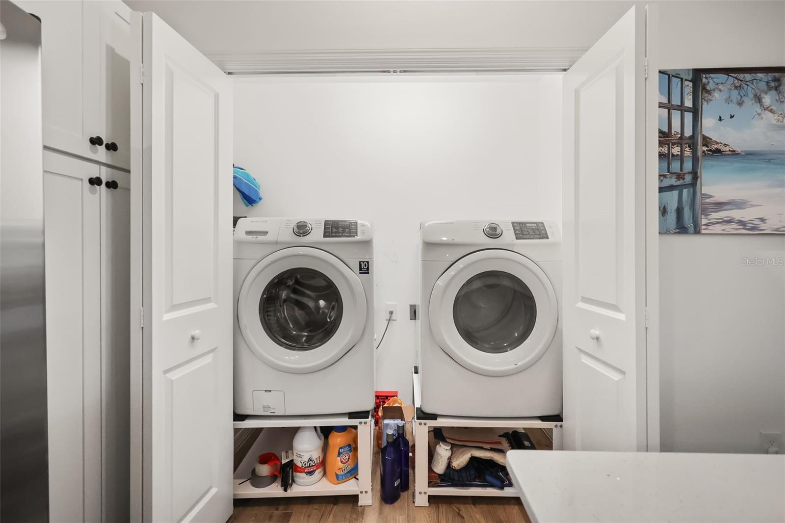 Included washer and dryer