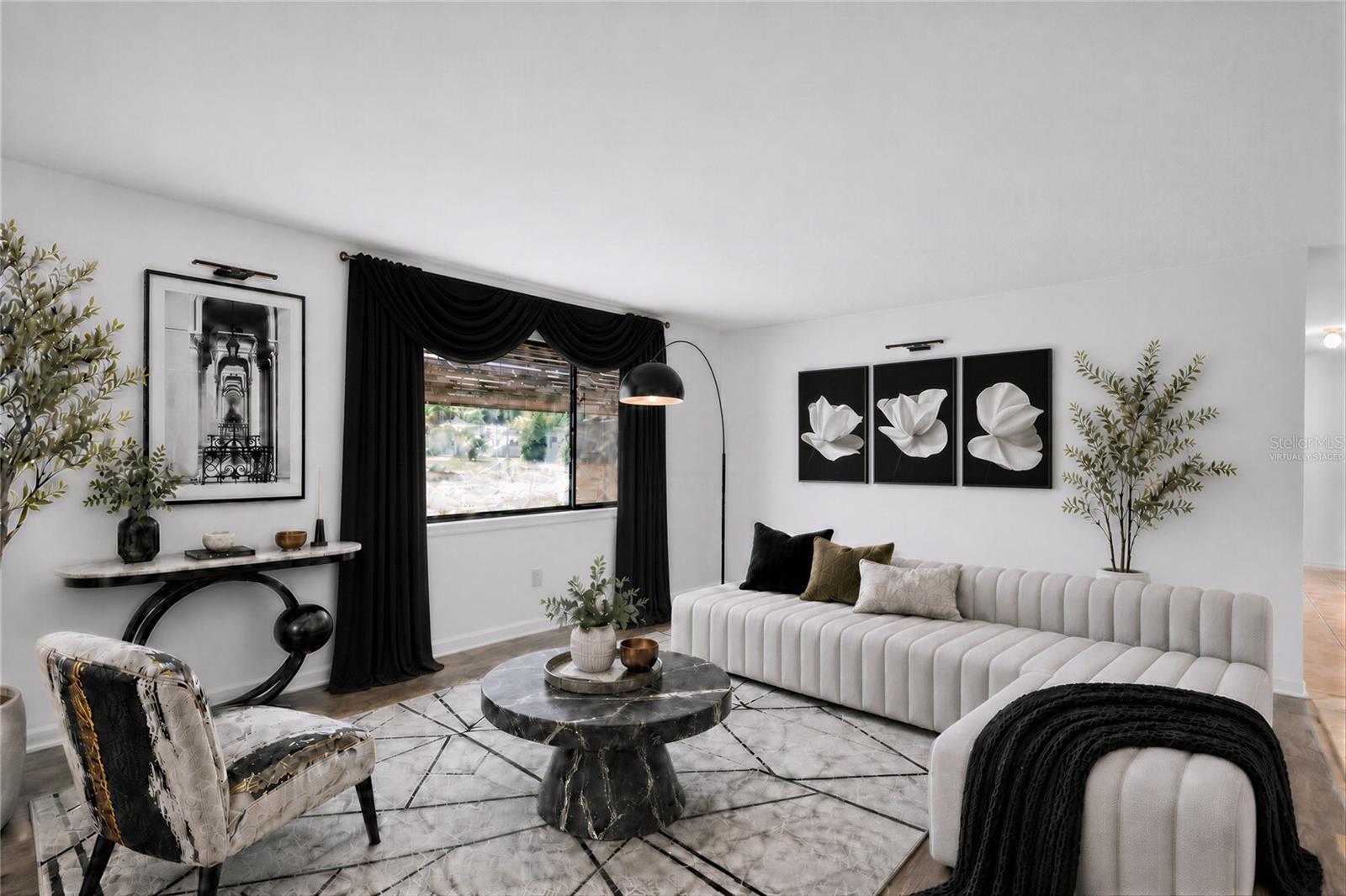 Living Room Virtually Staged