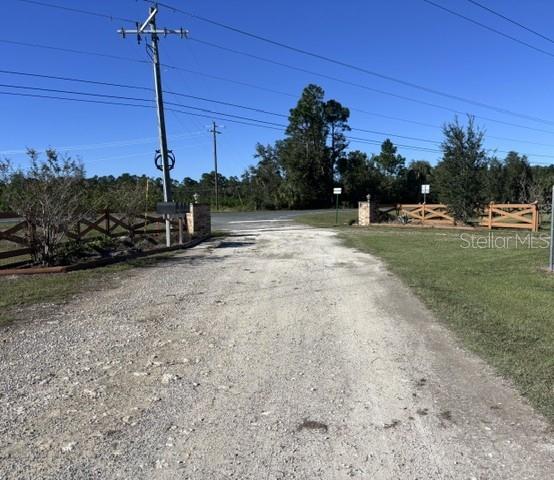 gated entrance from SR 24