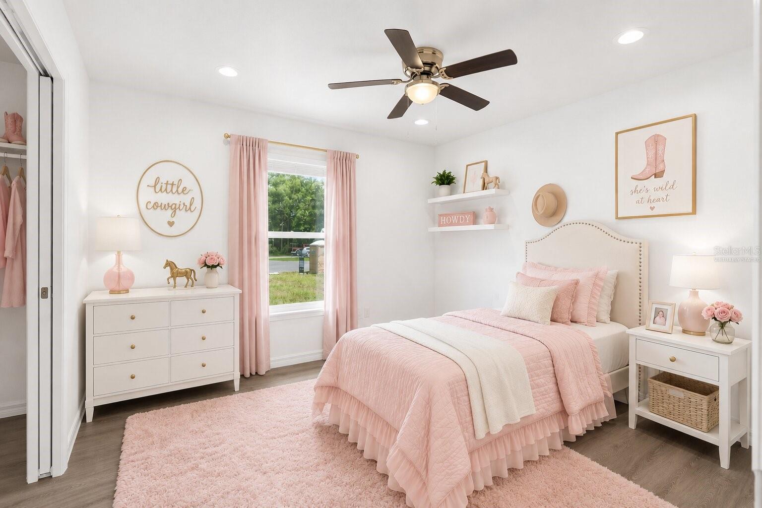 Virtually Staged Bedroom