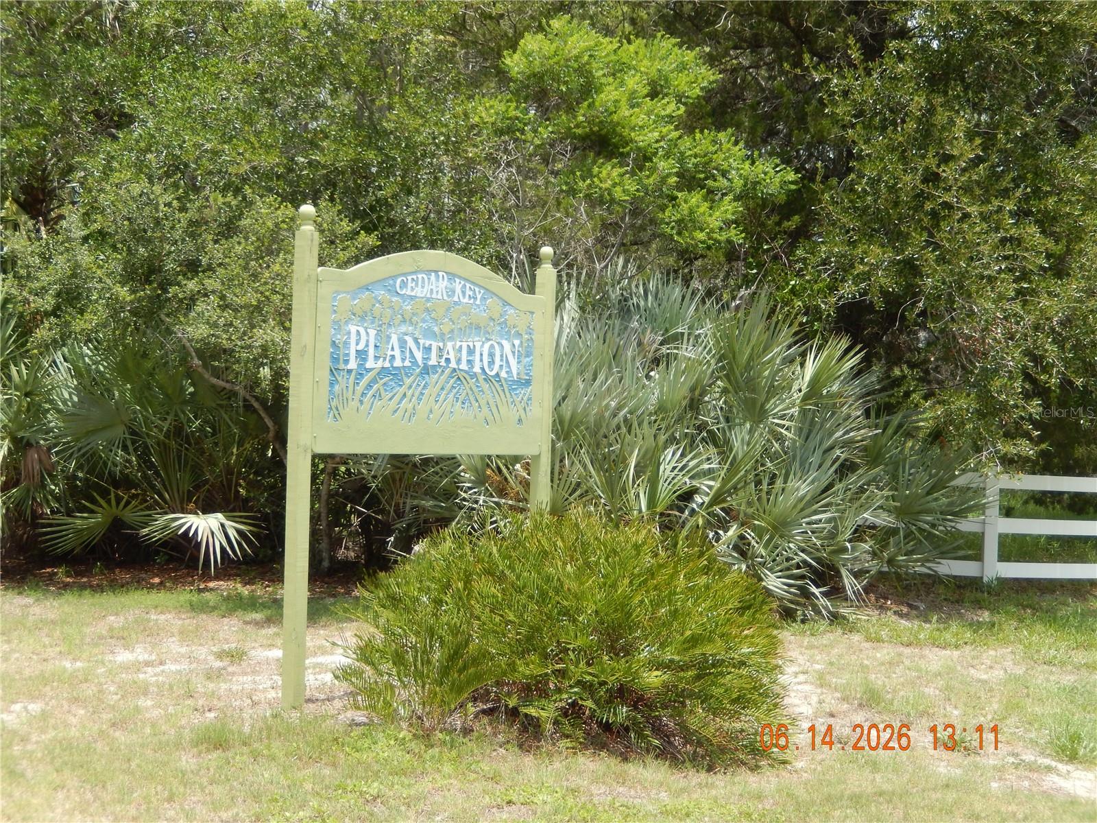 CEDAR KEY PLANTATION  ENTRY