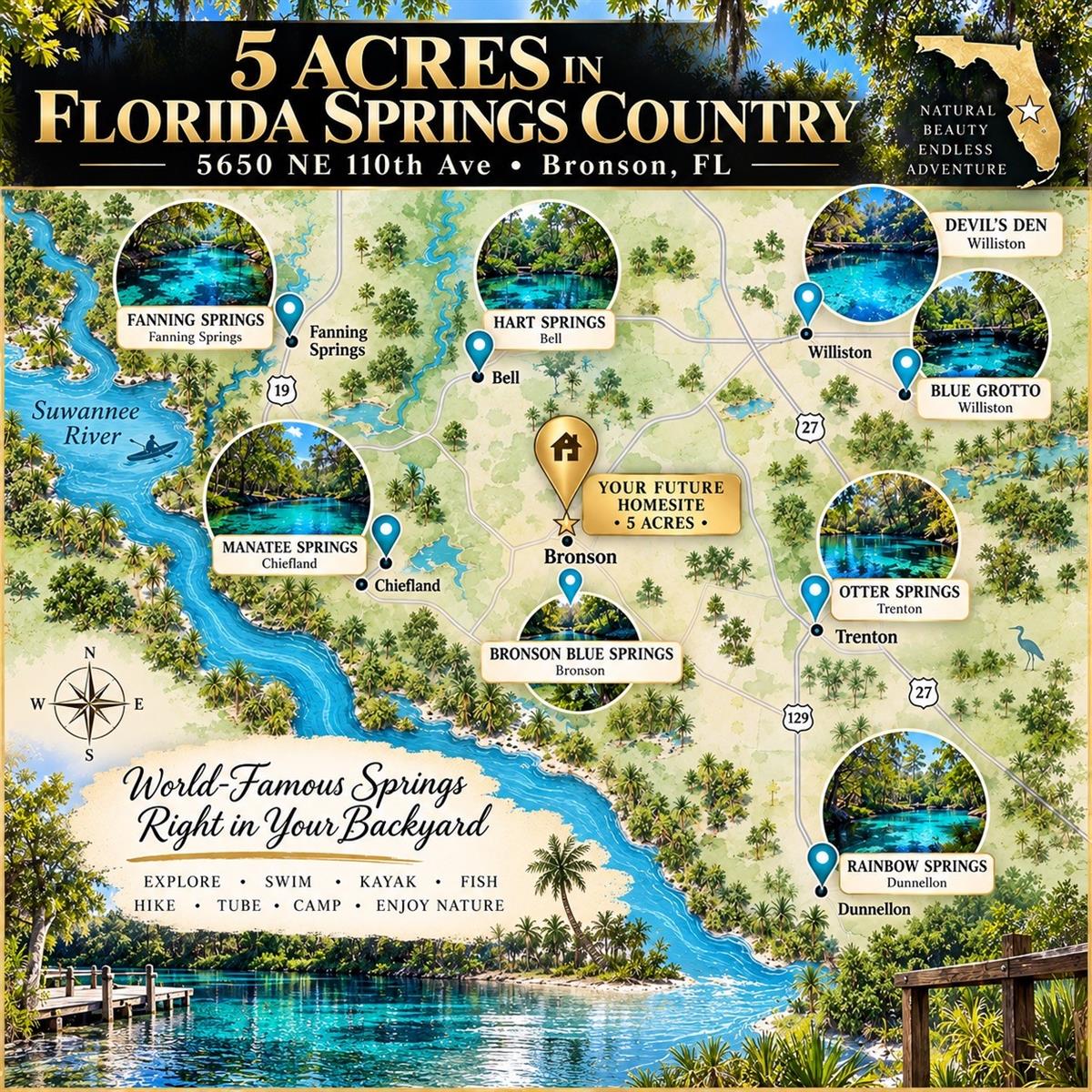5650 NE 110TH AVENUE, Bronson, FL 32621 5650 NE 110TH AVENUE, Bronson, FL 32621