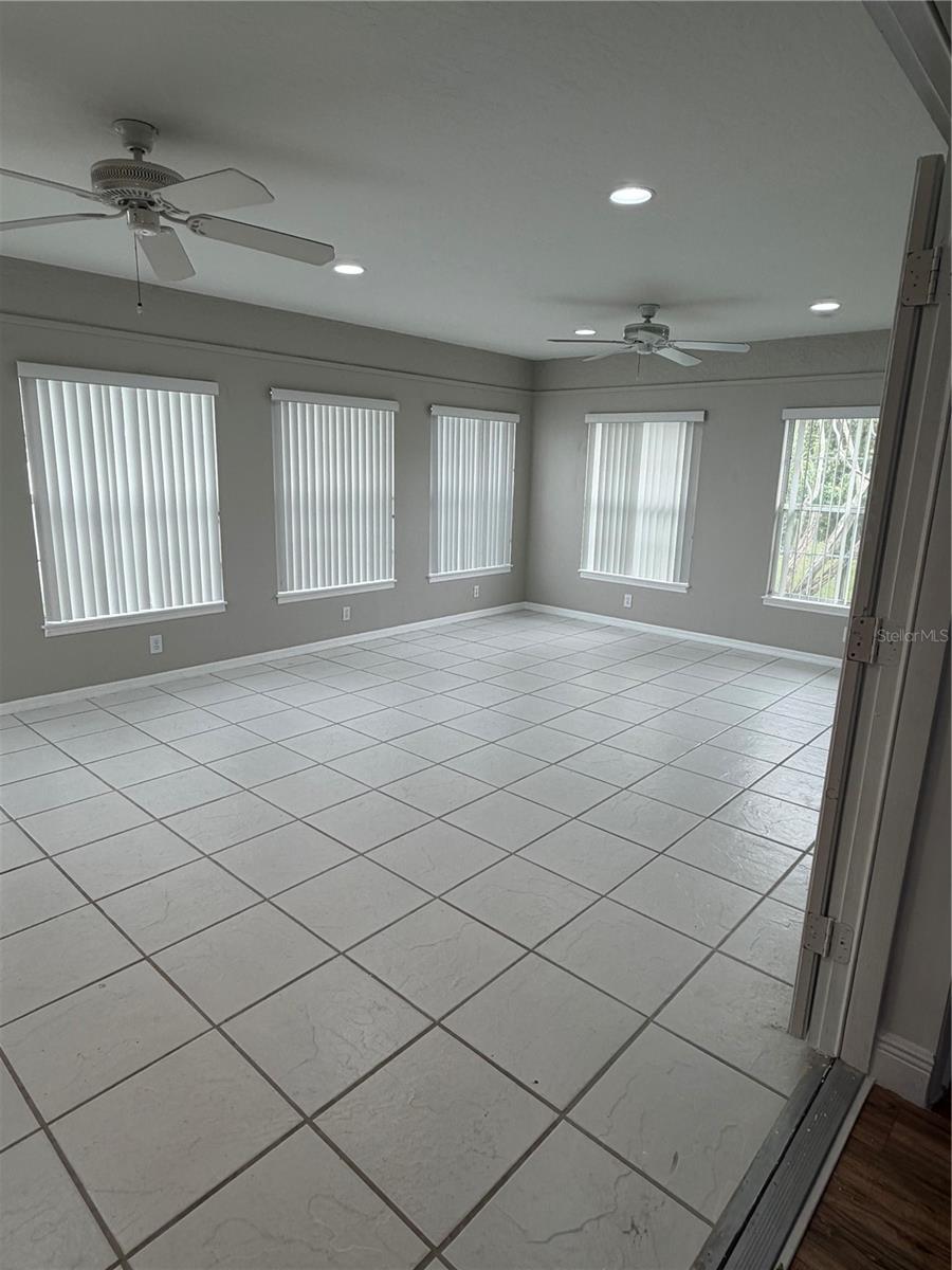 French Doors off Dining Area to Florida Room