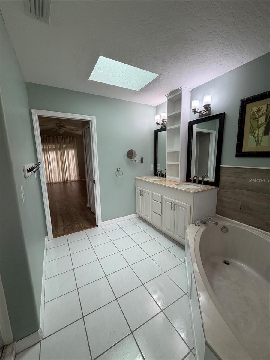 Master Bath with tub & shower