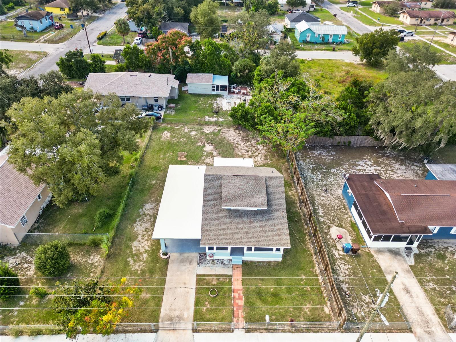 Aerial view of home