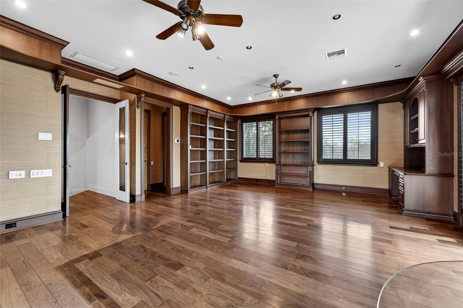 Upstairs Study with Closet and full bathroom