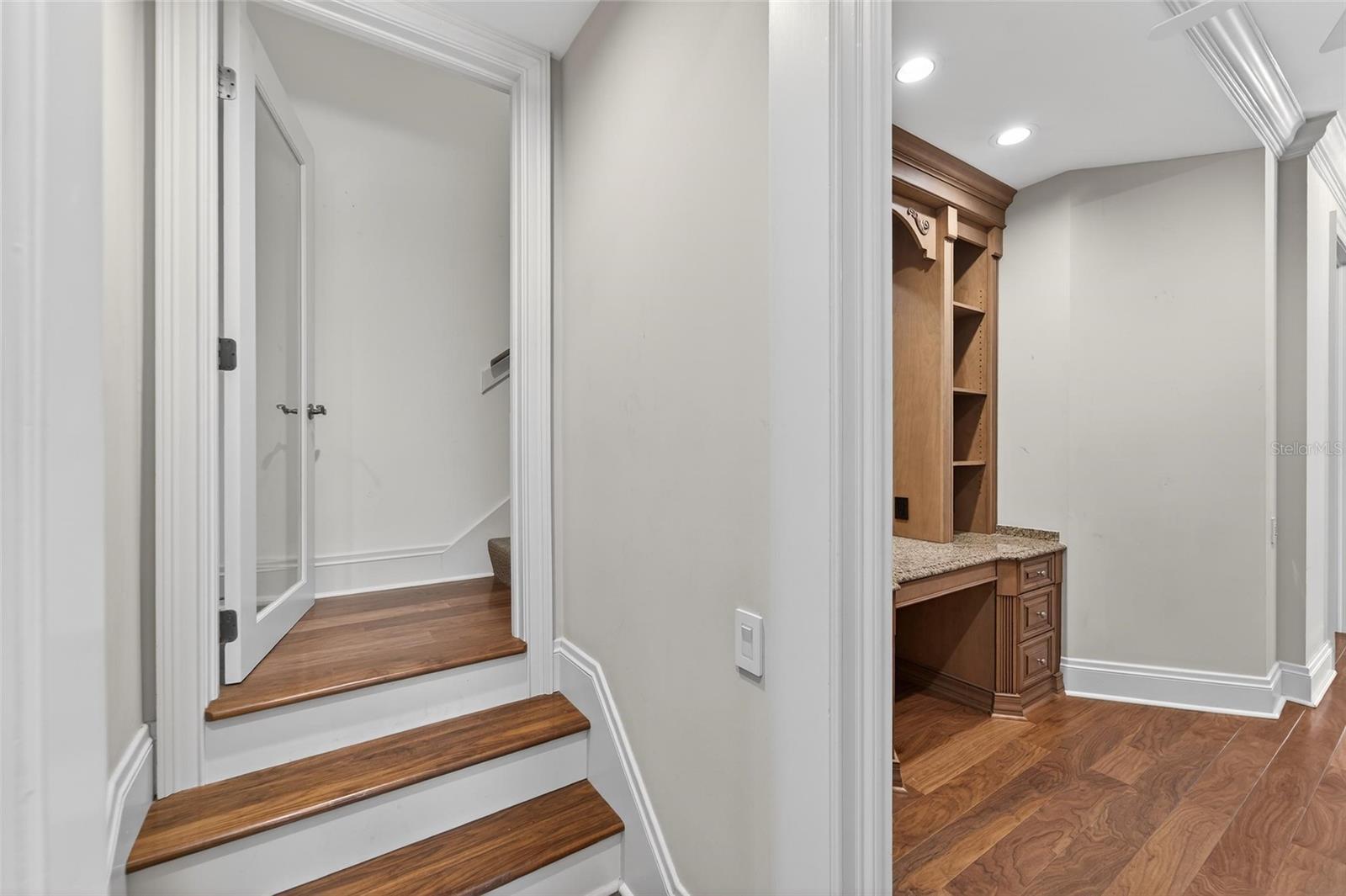 Leading to the Utility Room with airhandlers etc.