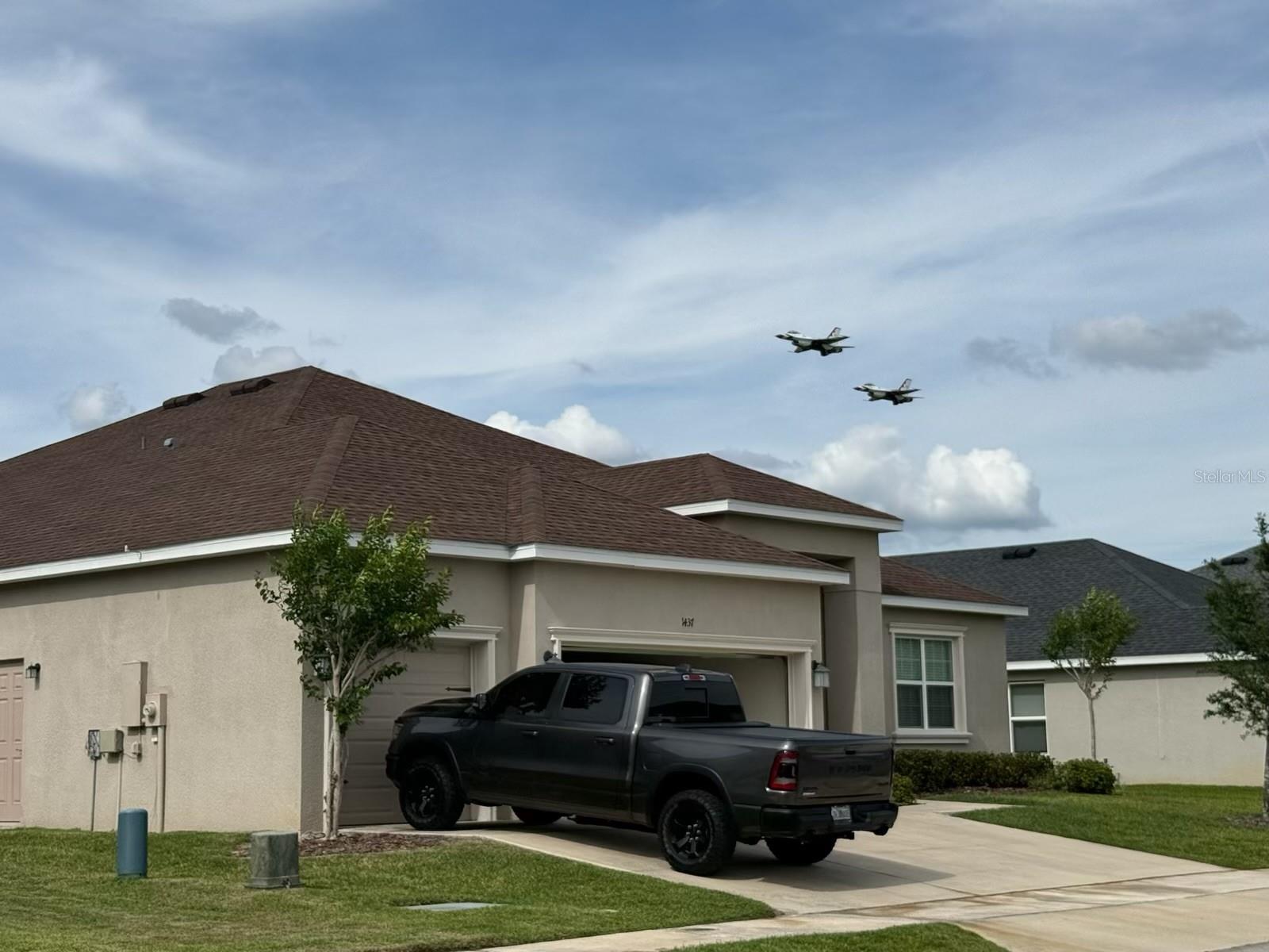 View of the Aerial Show from the Lakeland Sun and Fun Air Show