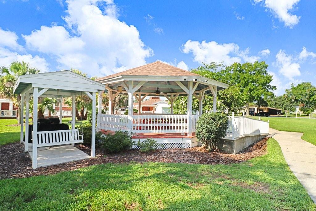 Swing bench and gazebo