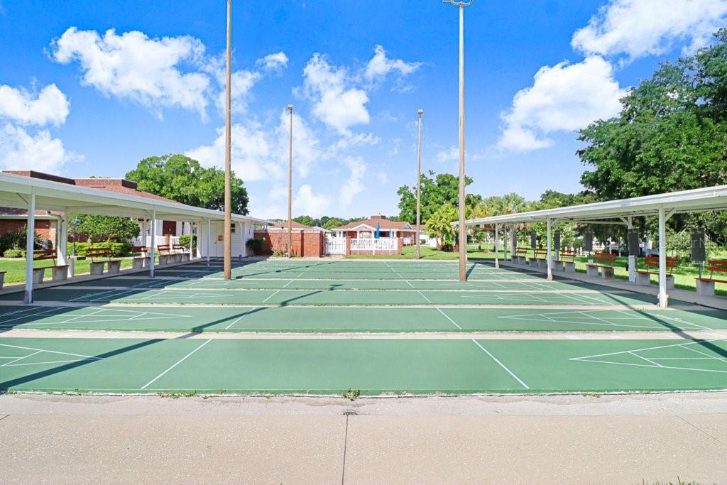 Shuffleboard courts