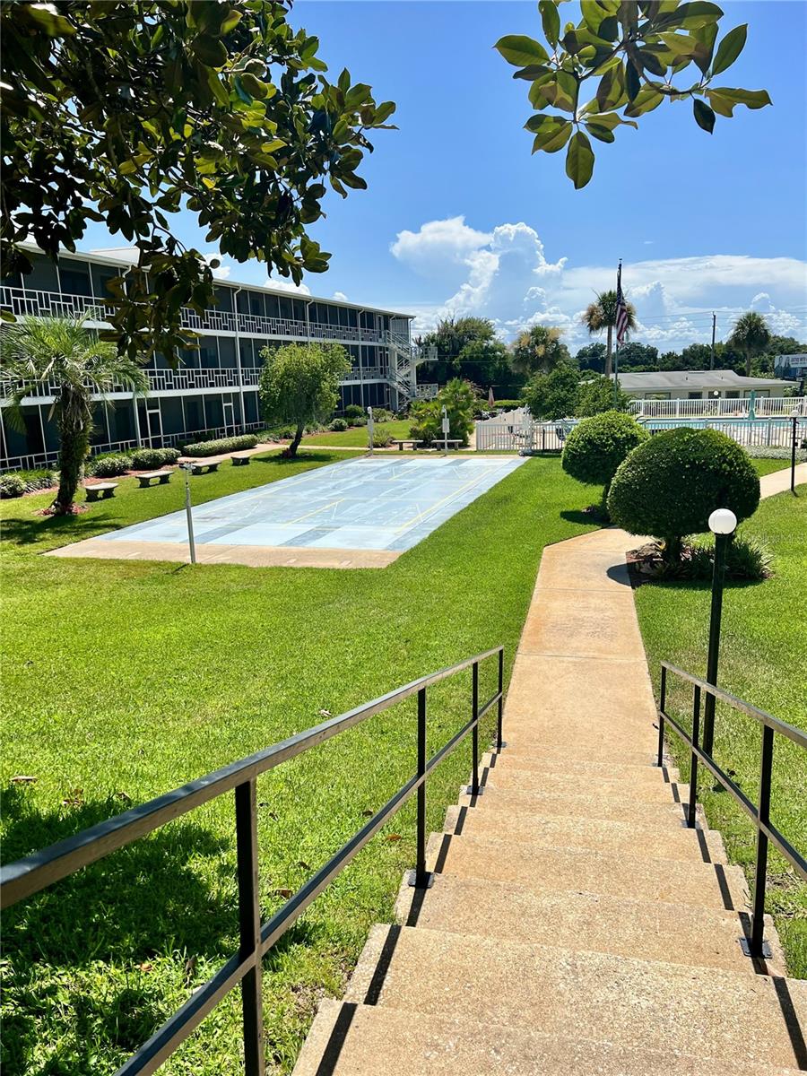 Pathway to outdoor activities