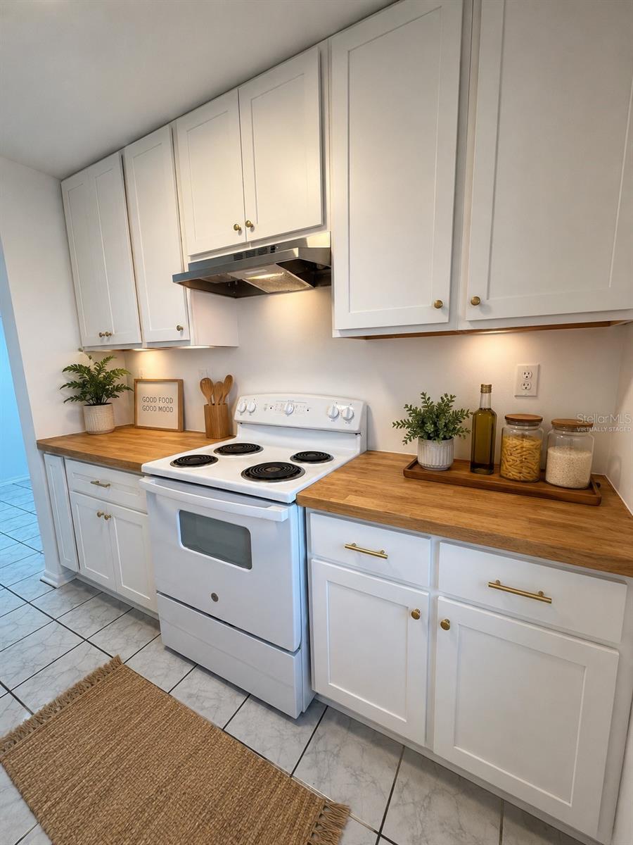 Virtually staged Kitchen