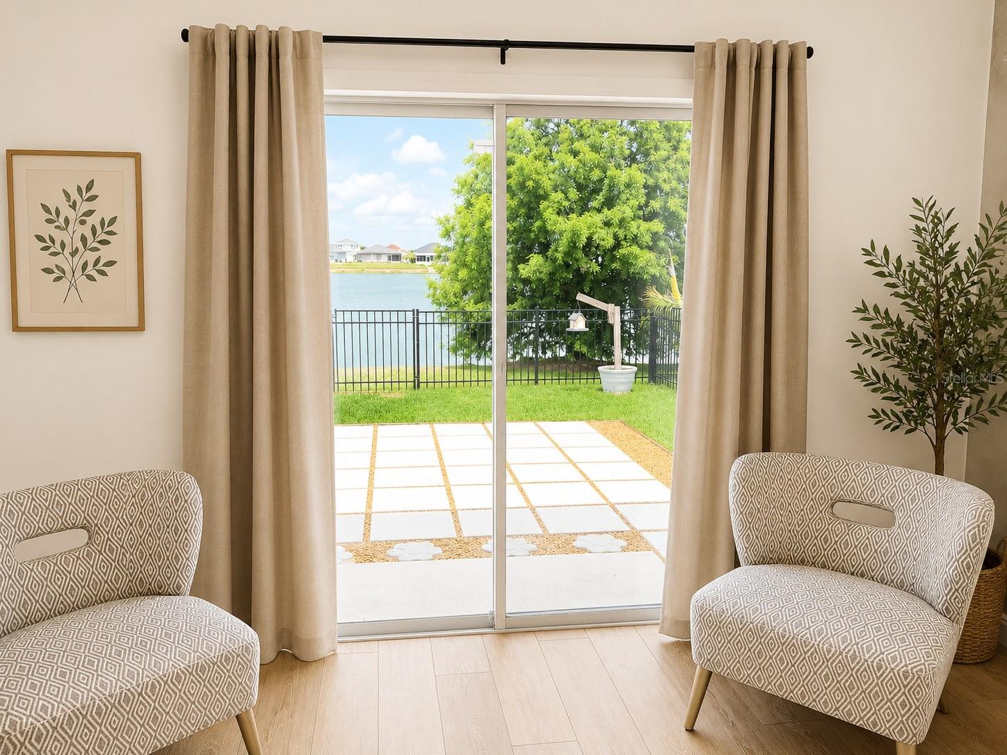backyard access from master bedroom