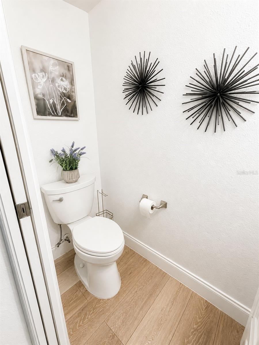 downstairs guest half bath