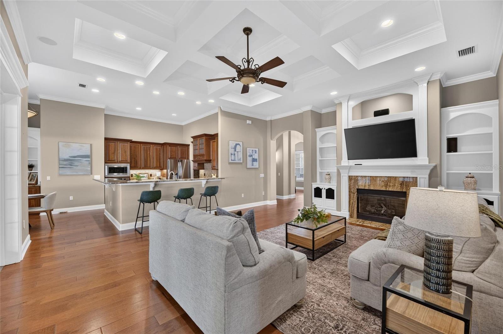 Living Room open to kitchen