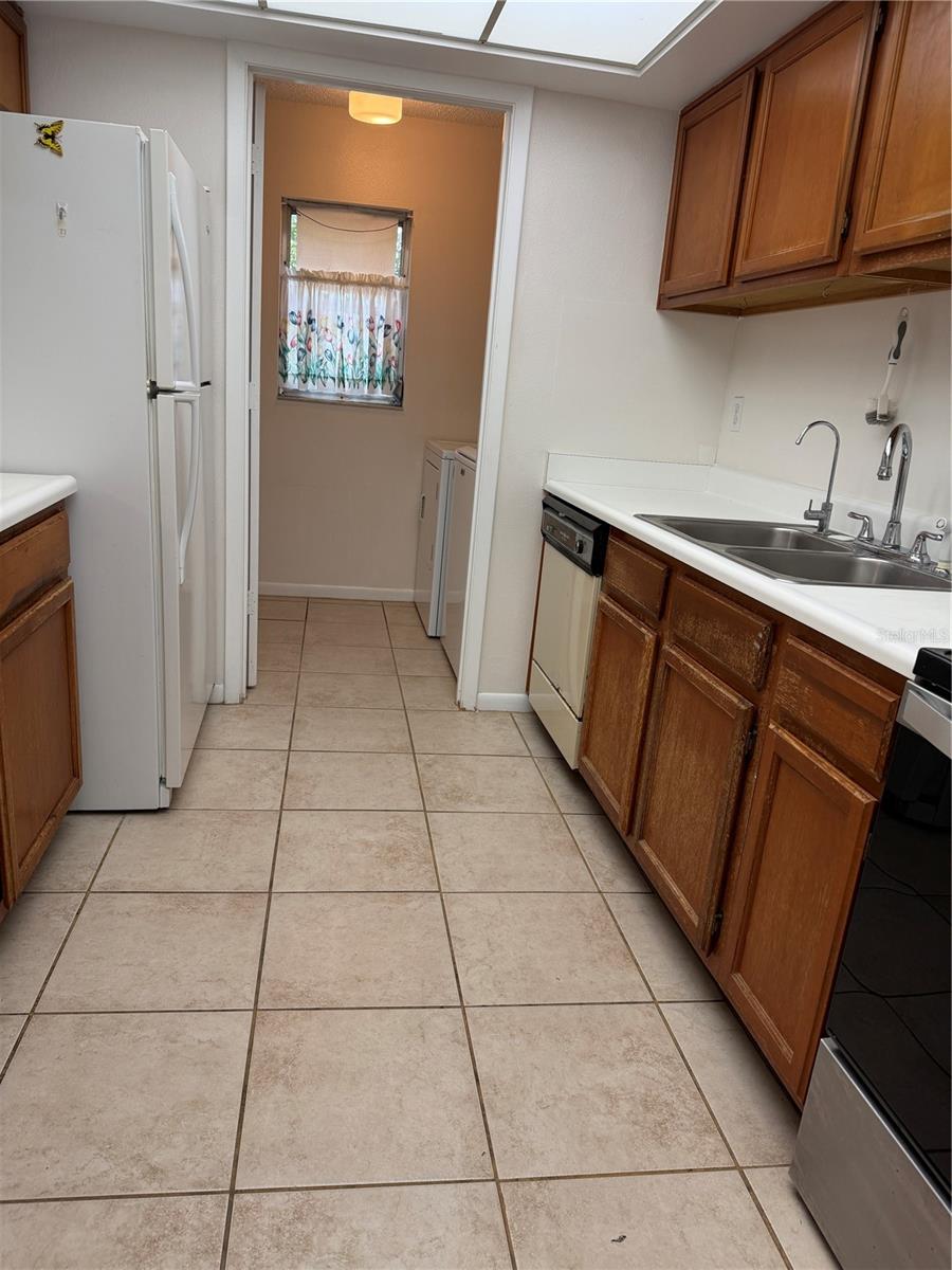 Kitchen to Laundry Room