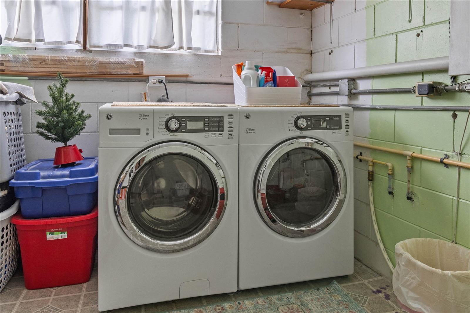 Inside laundry room