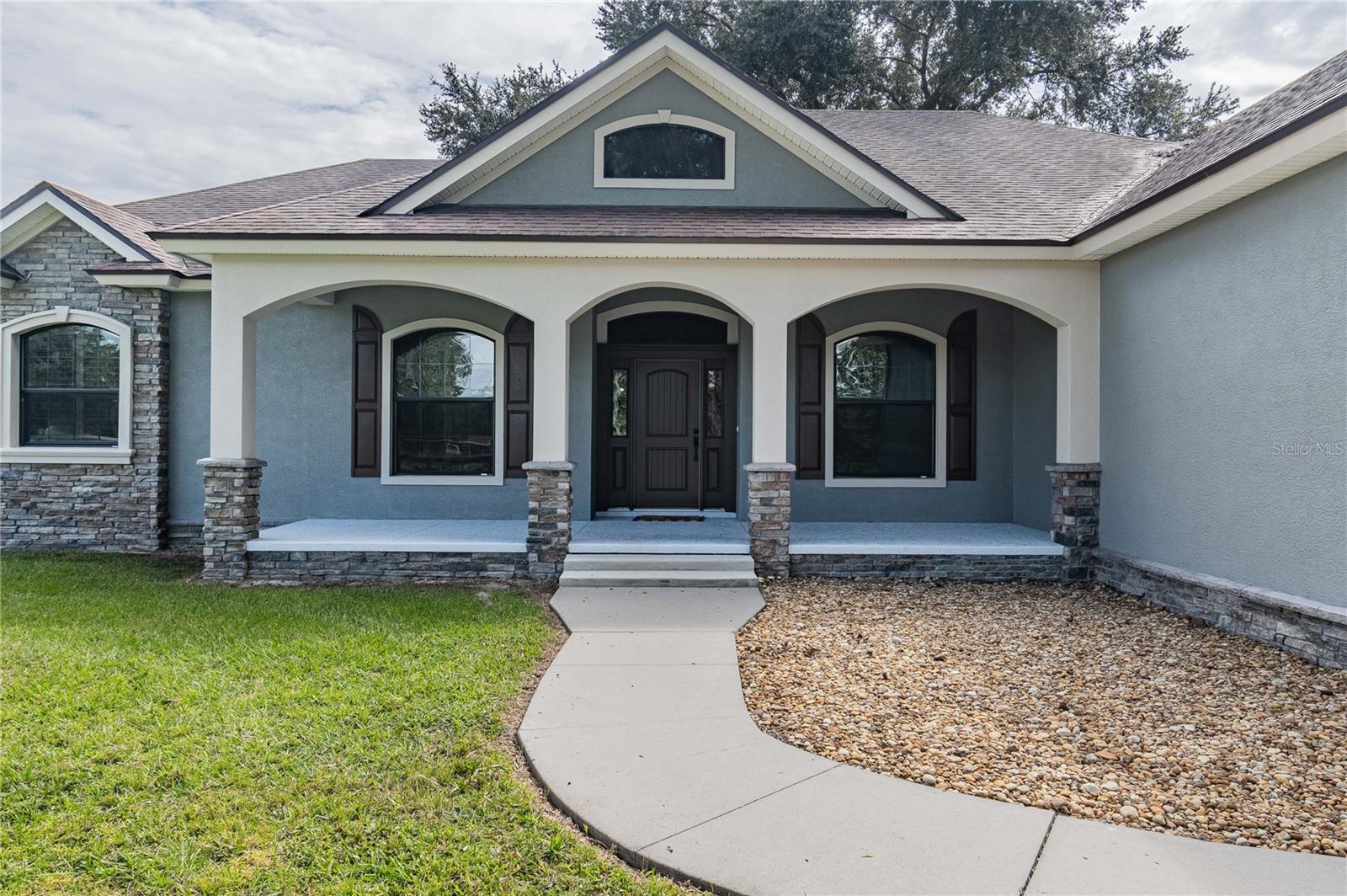 Large covered front porch Large covered front porch