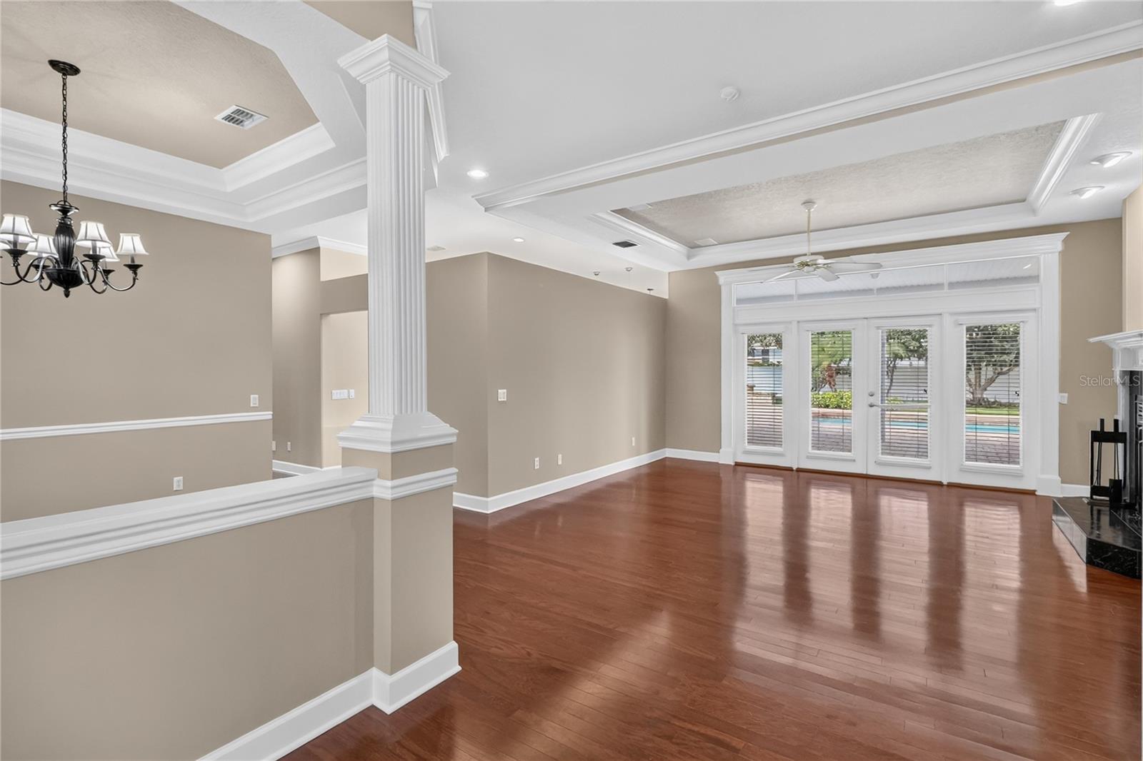 View of the French Doors