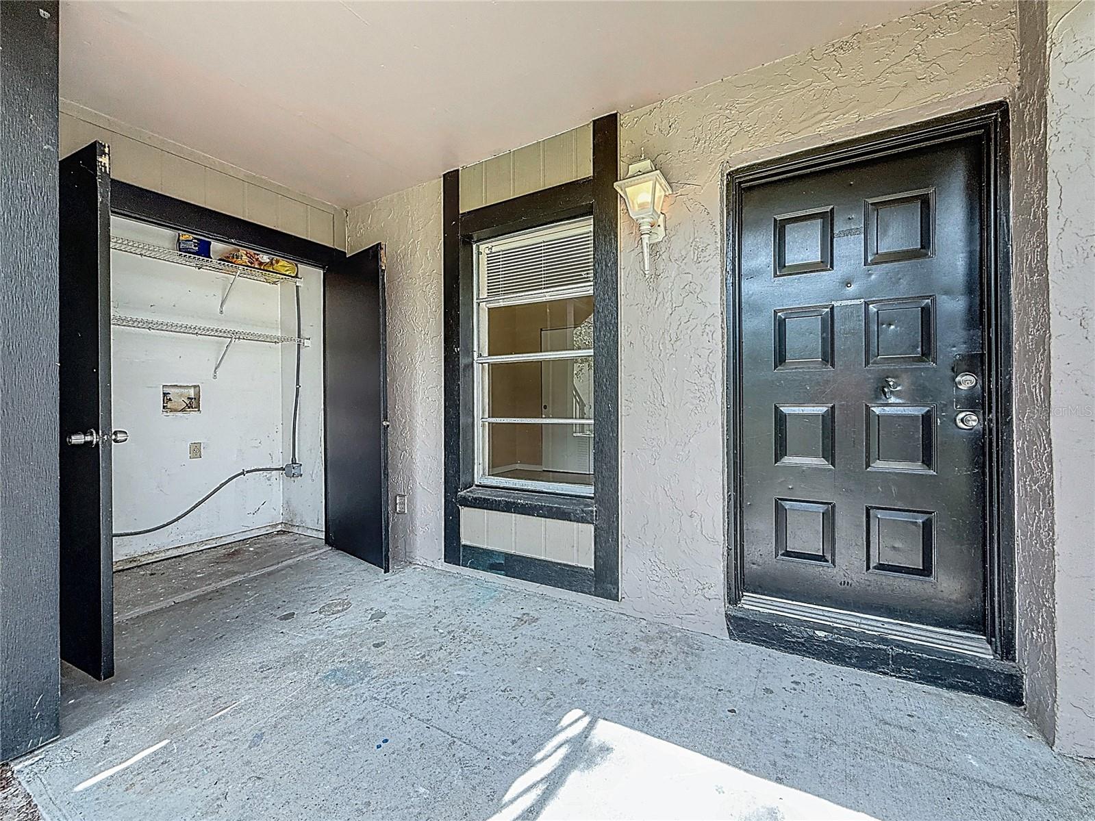 Entry with Laundry closet