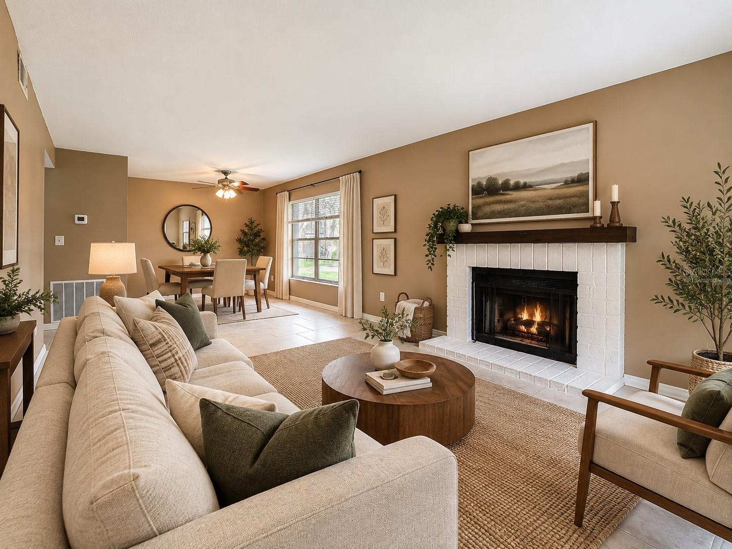 Virtually Staged Great Room