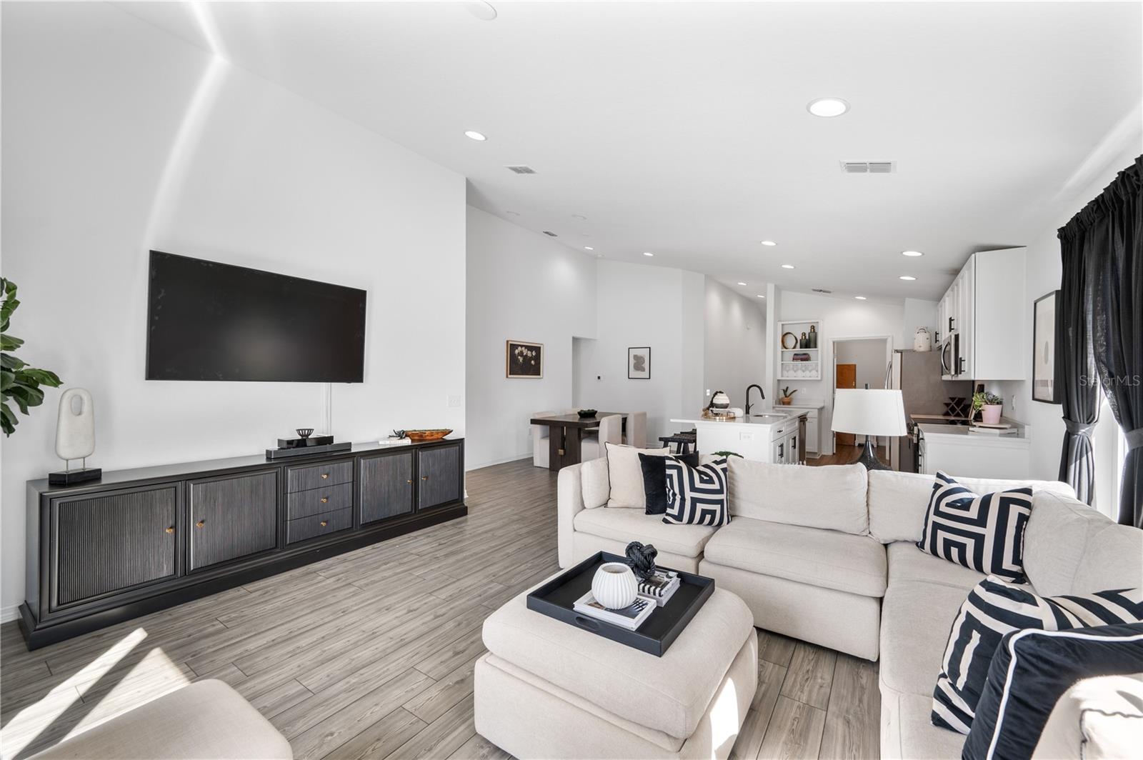 This entire home is flooded with natural light