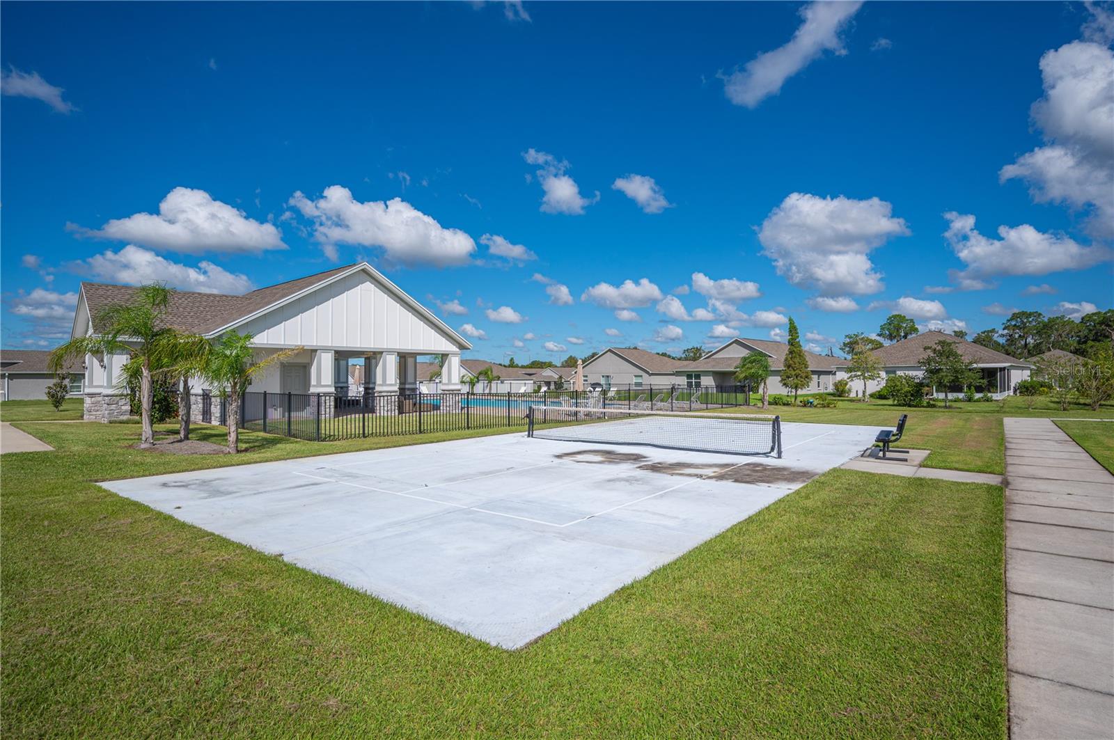 Pickle ball court
